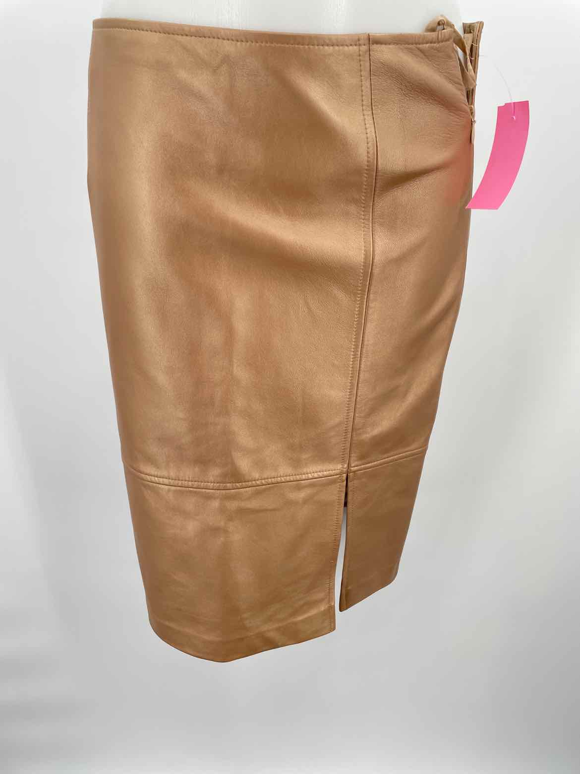 Escada Tan Size 6 Side Slit Pencil Skirt