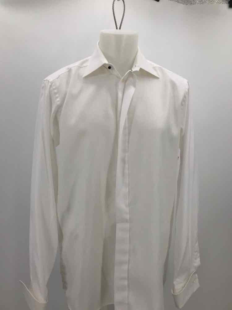 Eton White Large Long Sleeve Men's Button Down