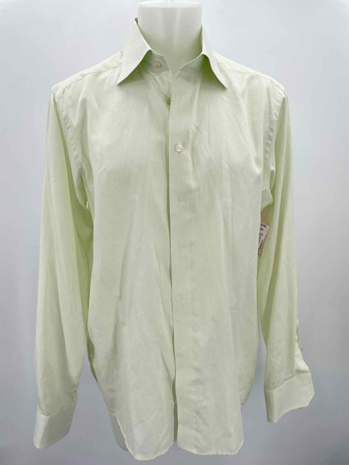 Eton Green Stripe Long Sleeve Men's Button Down