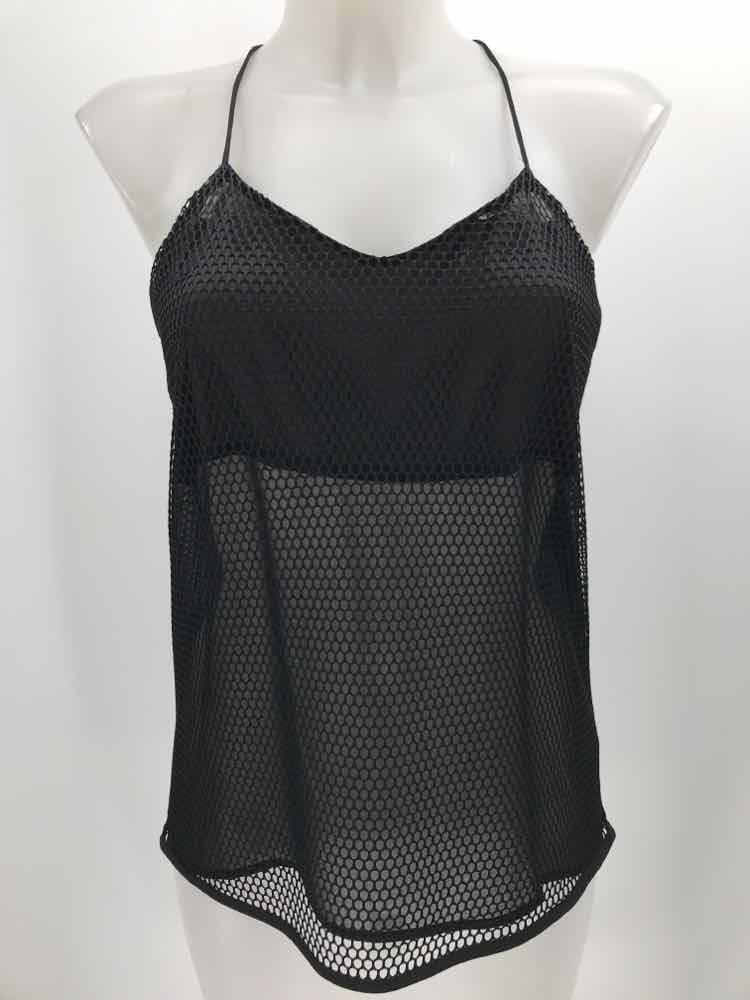 Express Black Size XS Netting Tank Top