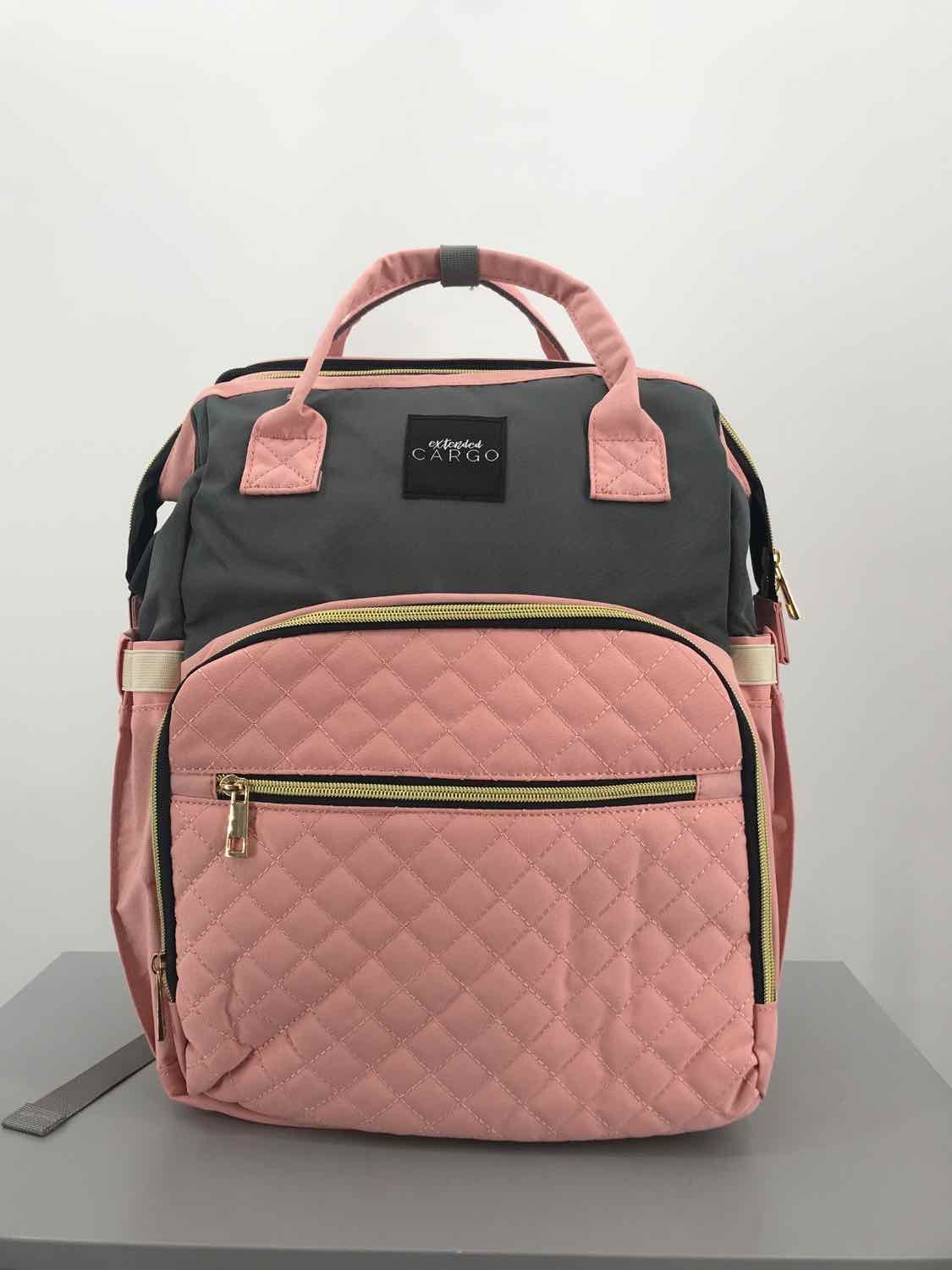 Extended Cargo Pink Backpack Diaper Bag