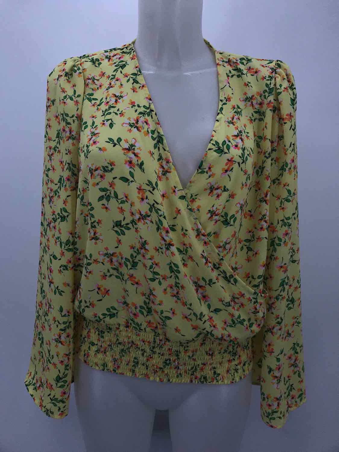 For the Republic Yellow Size Small Floral Blouse