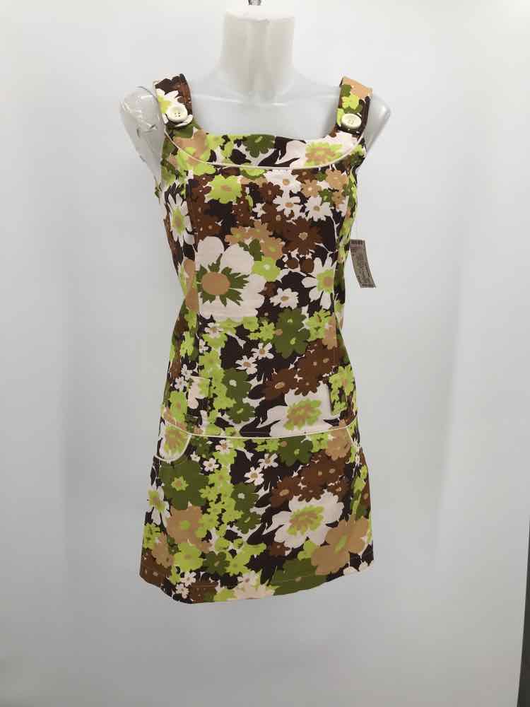 Formula Joven Multi-Color Size 8 Floral Knee Length Sleeveless Dress