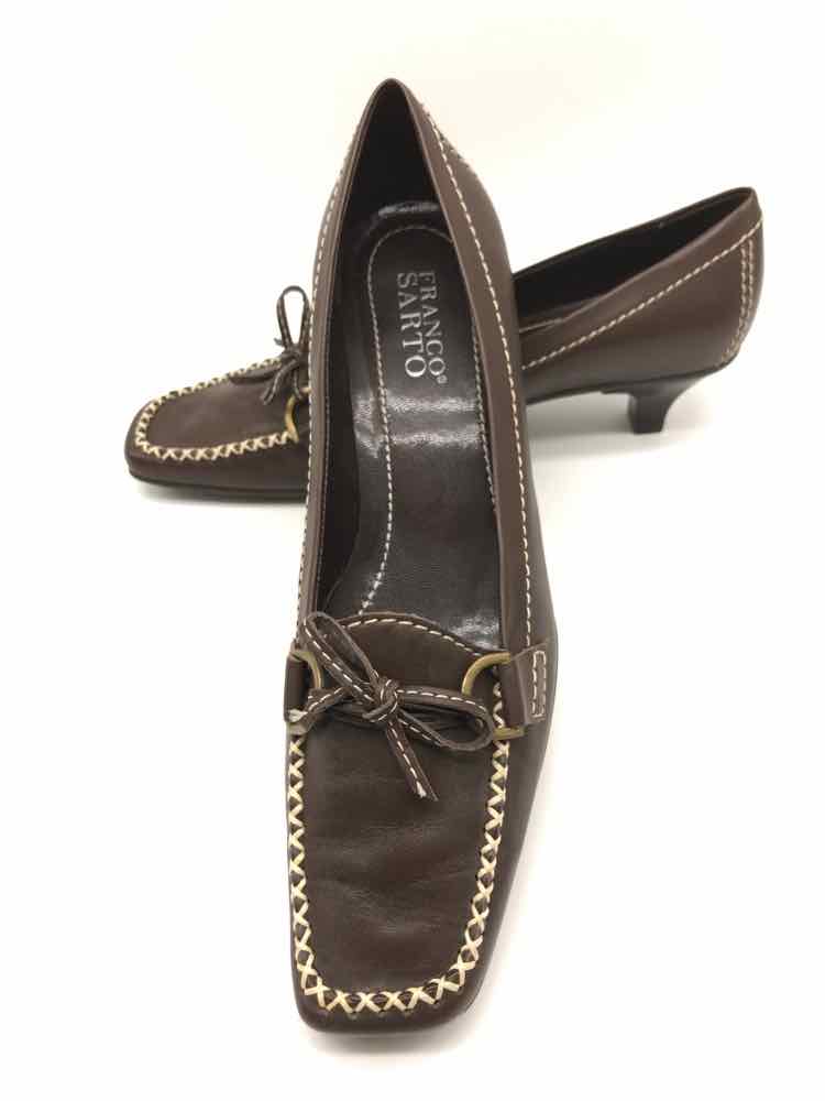 Franco Sarto Brown Size 7.5 Pump Heels