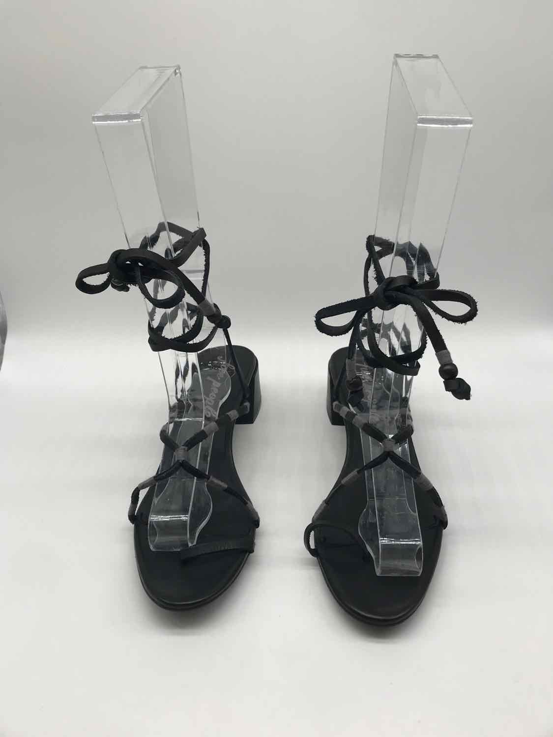 Free People Black Size 11 Strappy Block Heel