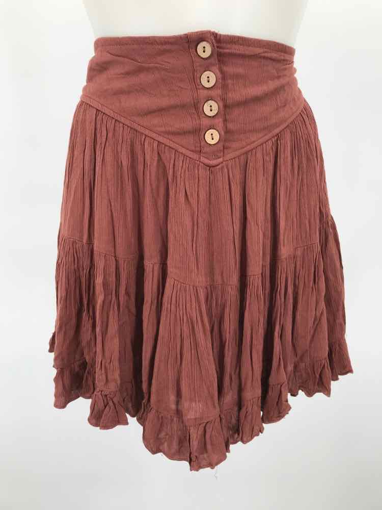 Free People Brown Size Large Circle Skirt