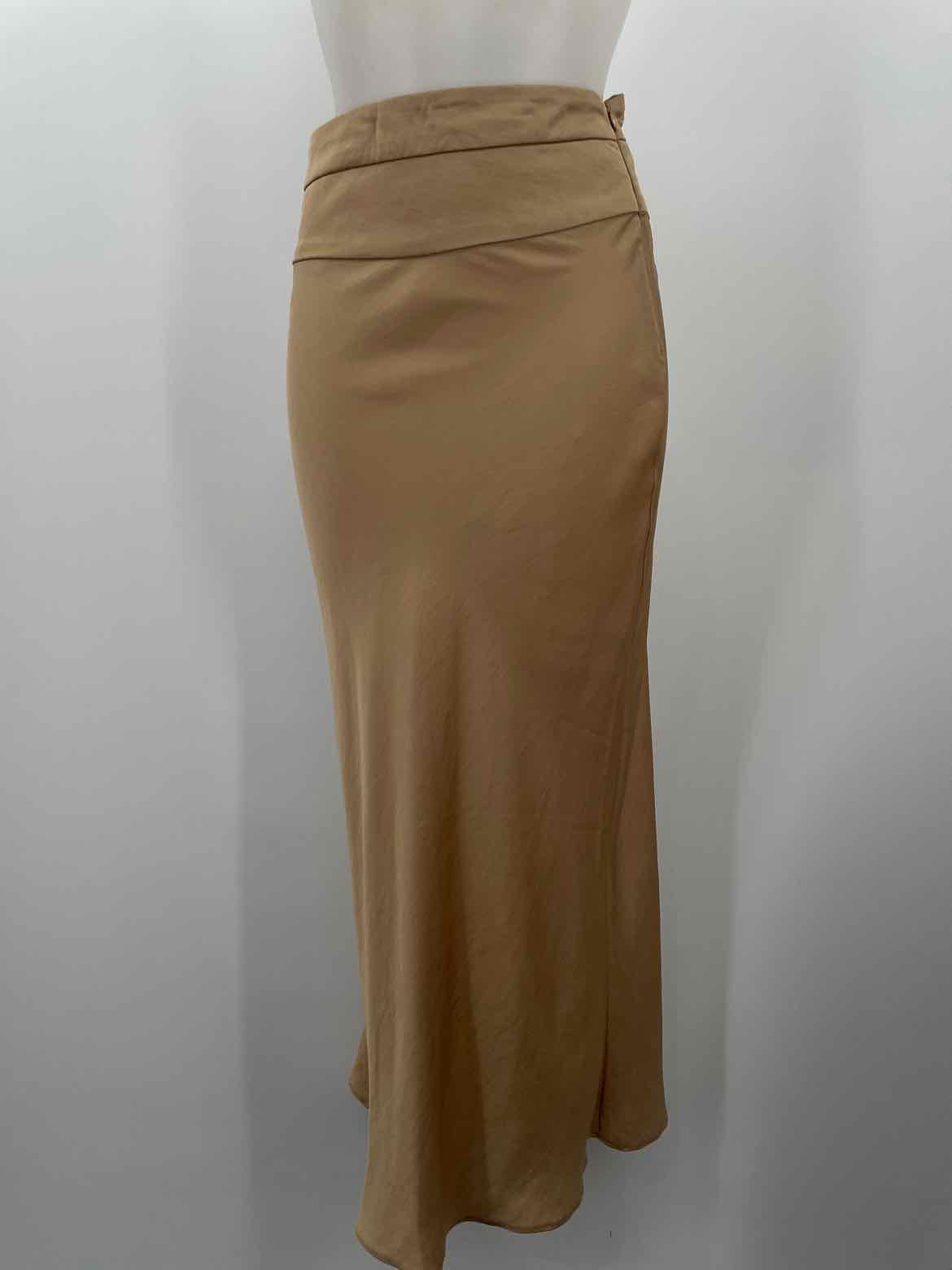 Free People Gold Size 2 Maxi Skirt