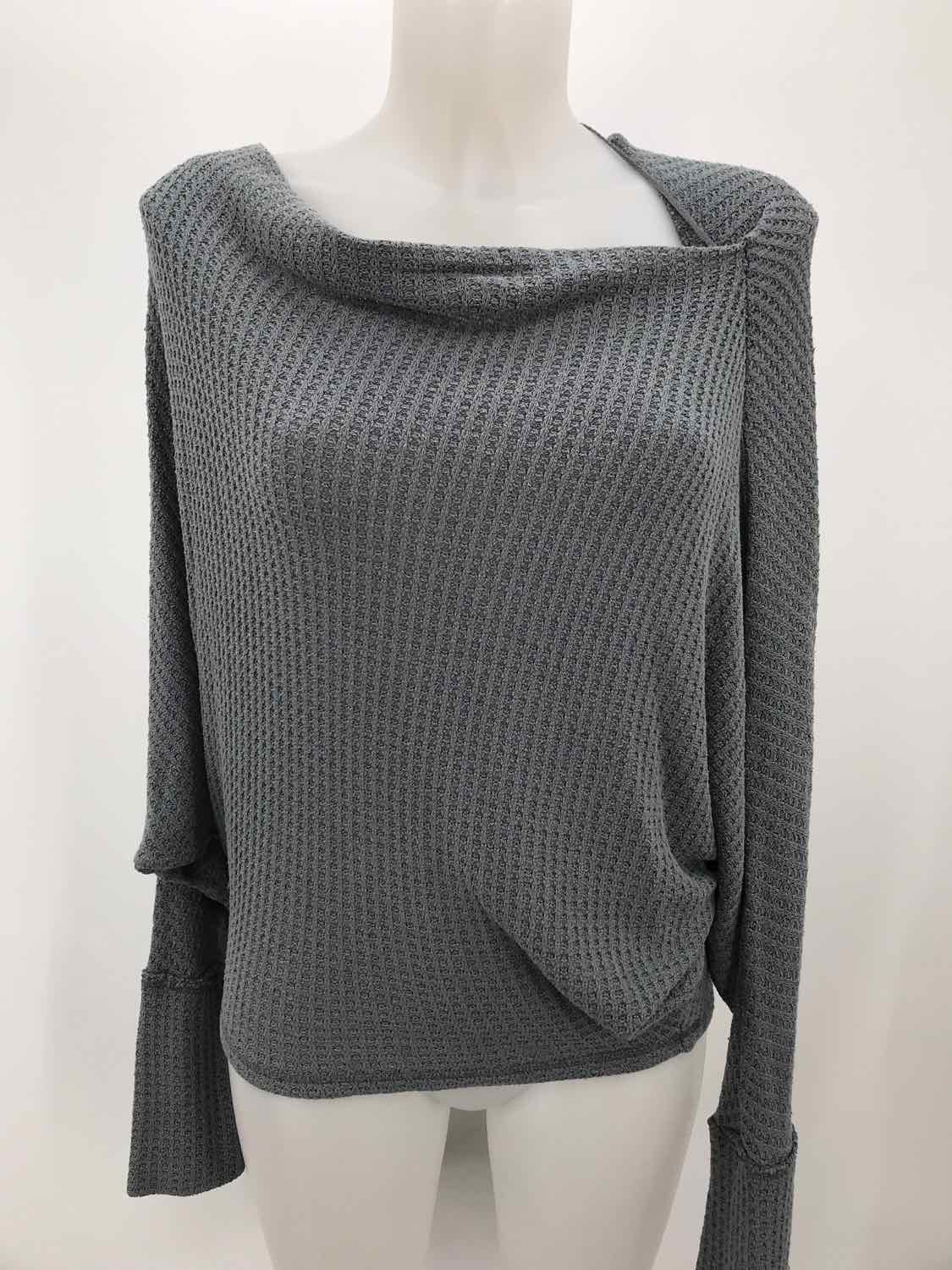 Free People Grey Size Medium Thermal Sweater