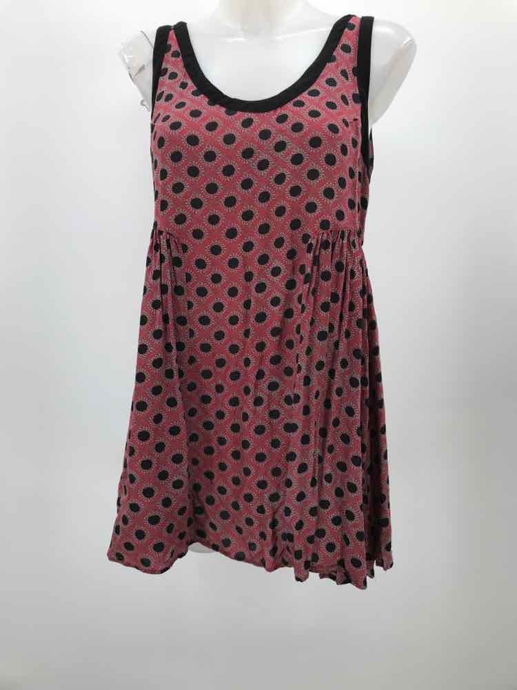 Free People Purple Size Small Polka Dot Short Sleeveless Dress