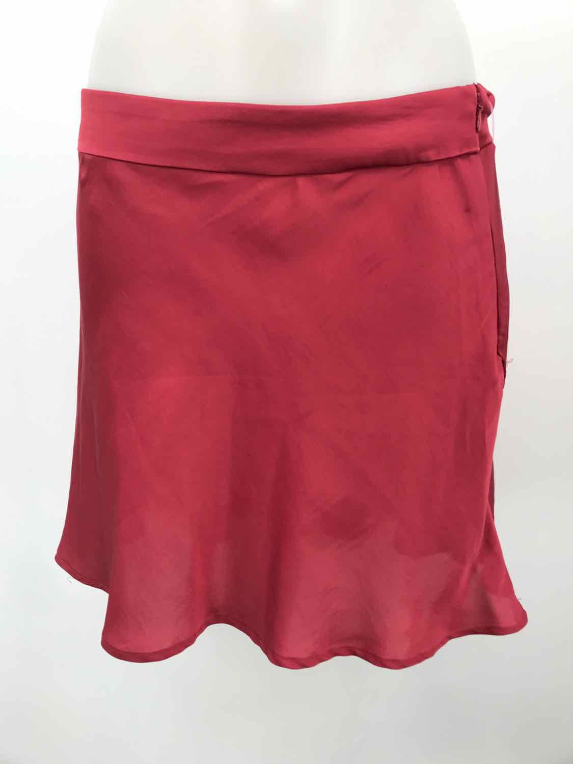 Free People Red Size 10 Polyester Ruffle Mini Skirt