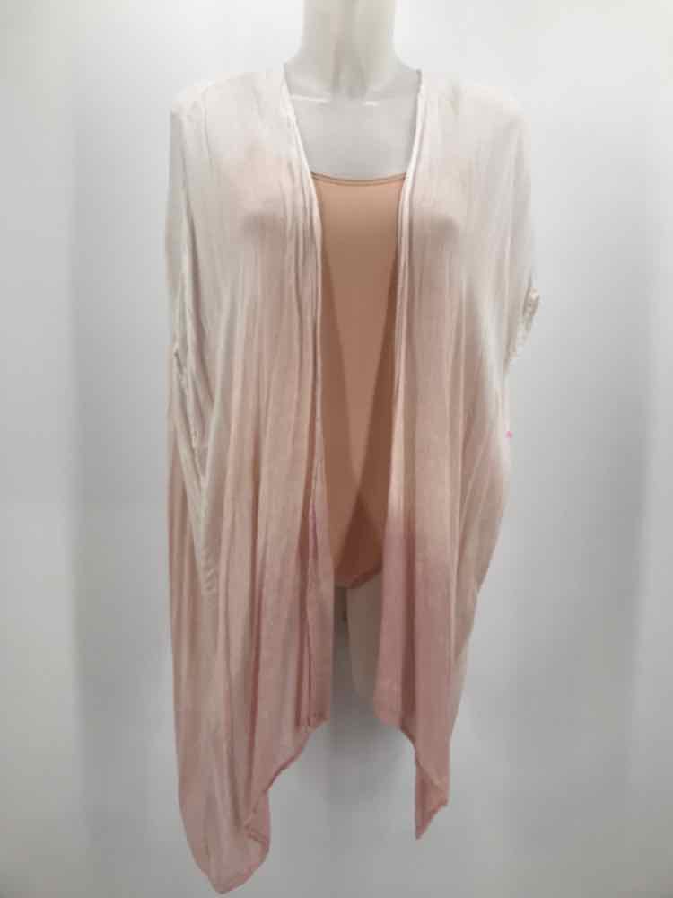 Free People White Size One Size Rayon Gradient Cardigan