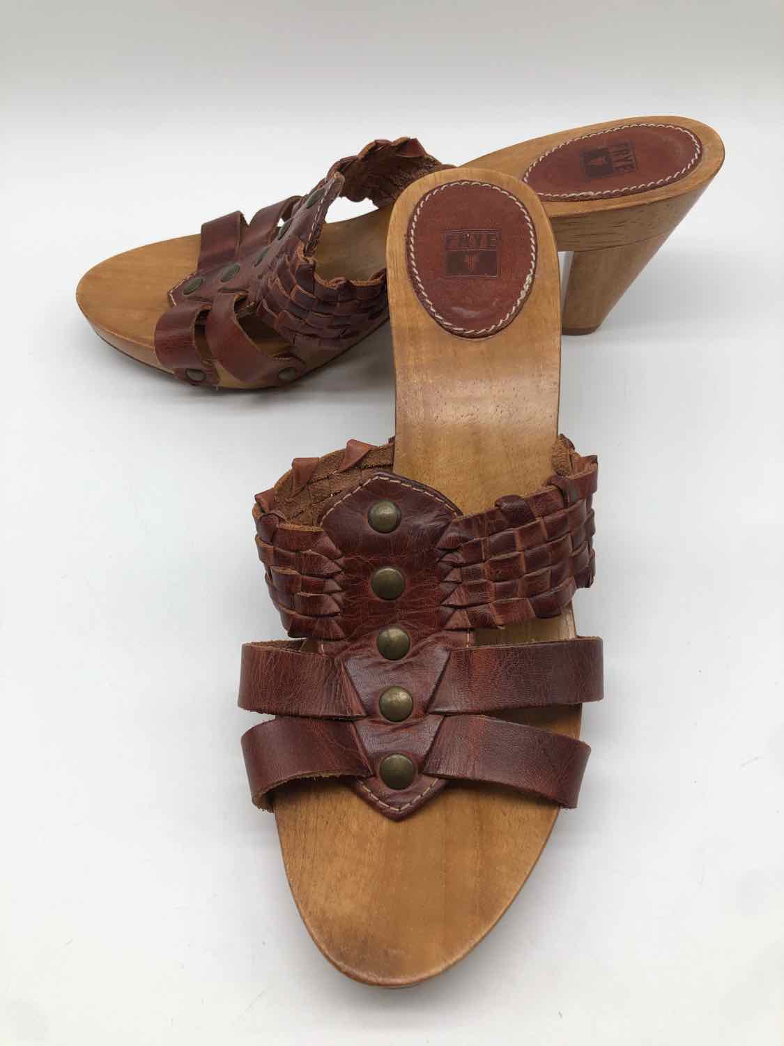 Frye Brown Size 8 Slide Sandals