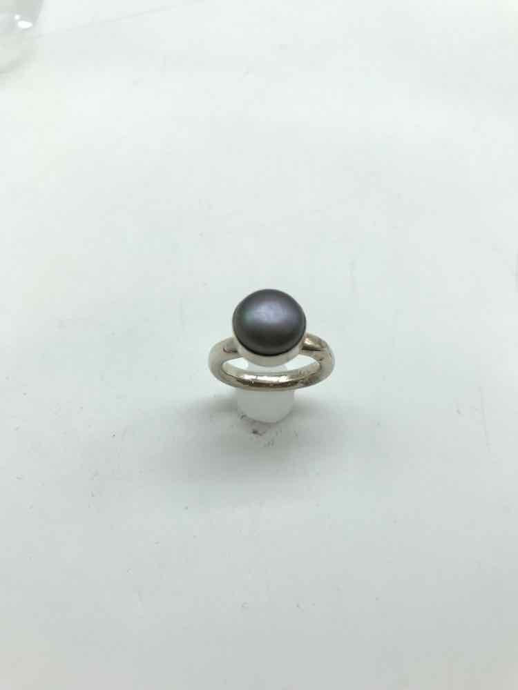 925 Silver Pearl Size 6.5 Band Style