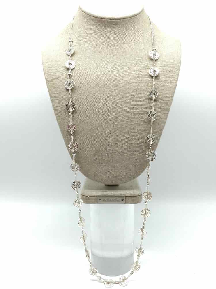 Silver Chico's Circle Long Necklace