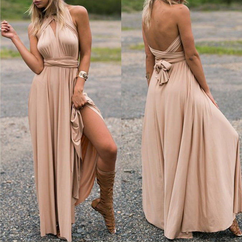 15 Multi wear wrap couture maxi boho fashion dress