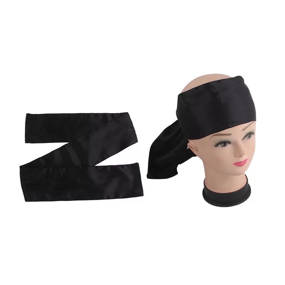 2pcs Satin wig slay laid edges head tie headband for lace wig edges