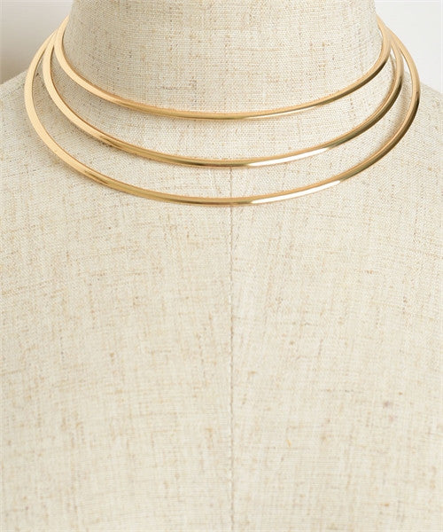 3 layer fashion choker necklace