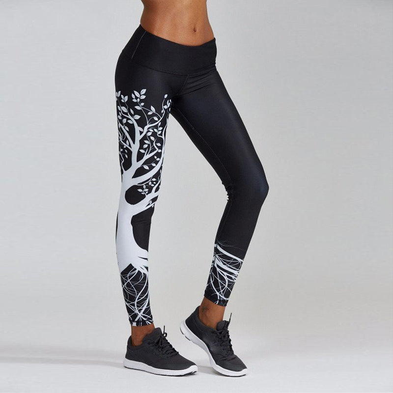 3d forest workout fitness leggings pants