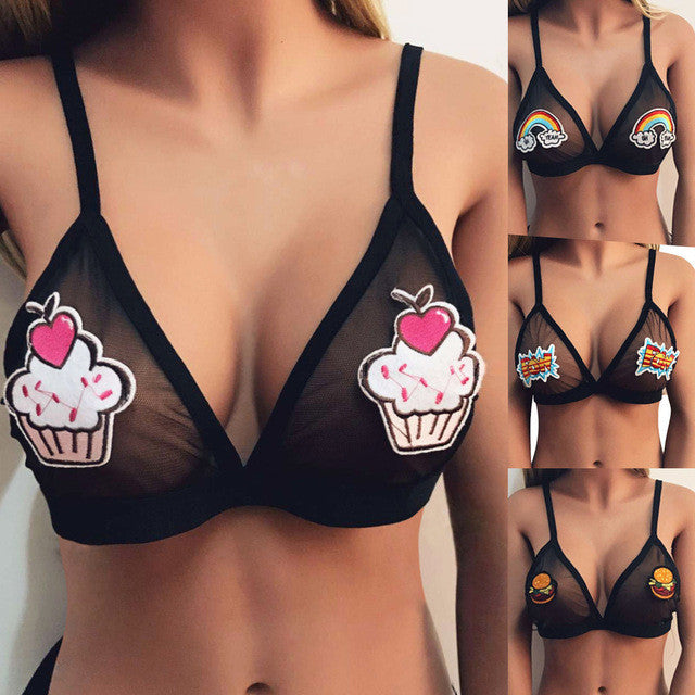 3D pop treats bralet crop top