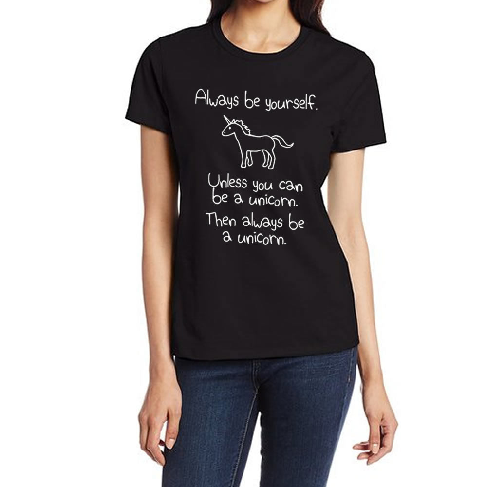 Always be yourself unicorn tshirt