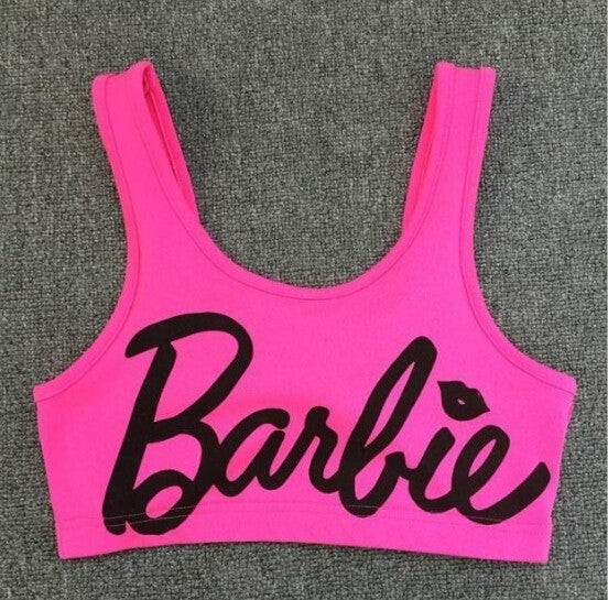 Barbie tank bra crop top