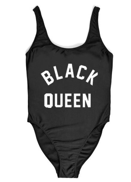 Black Queen one piece monokini bikini swimsuit