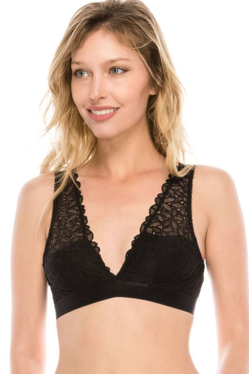 Floral lace bralette