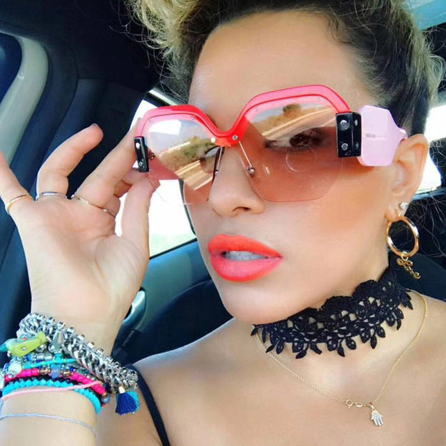 Candy pop retro oversize sunglasses