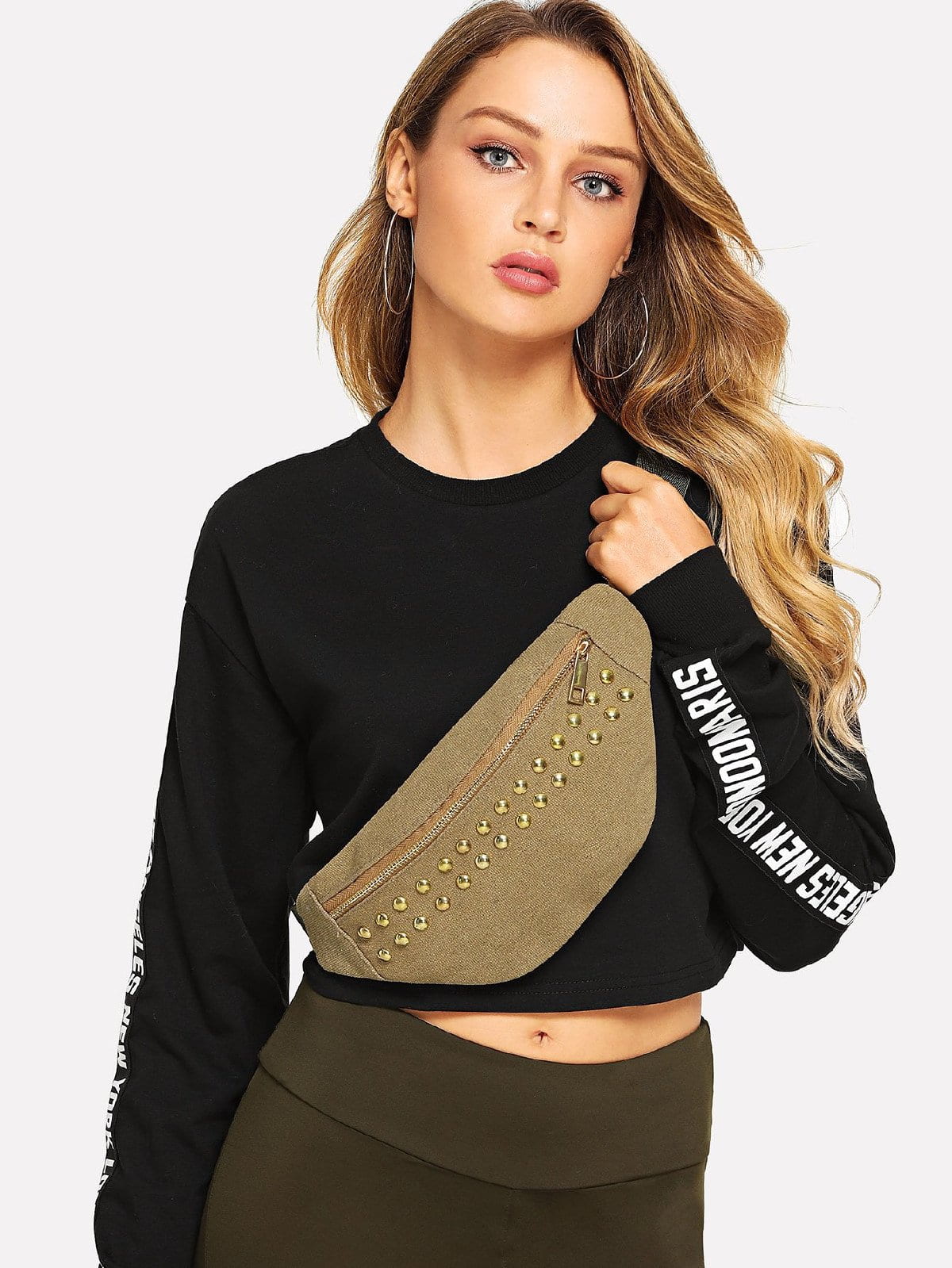 Classic studded fanny pack bum bag