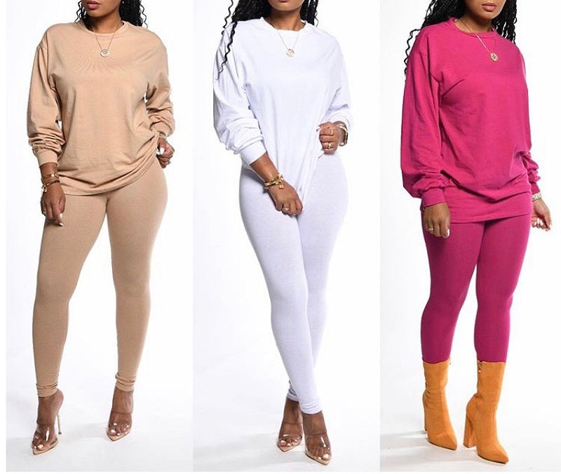 Comfy lounge 2piece leggings sweater set