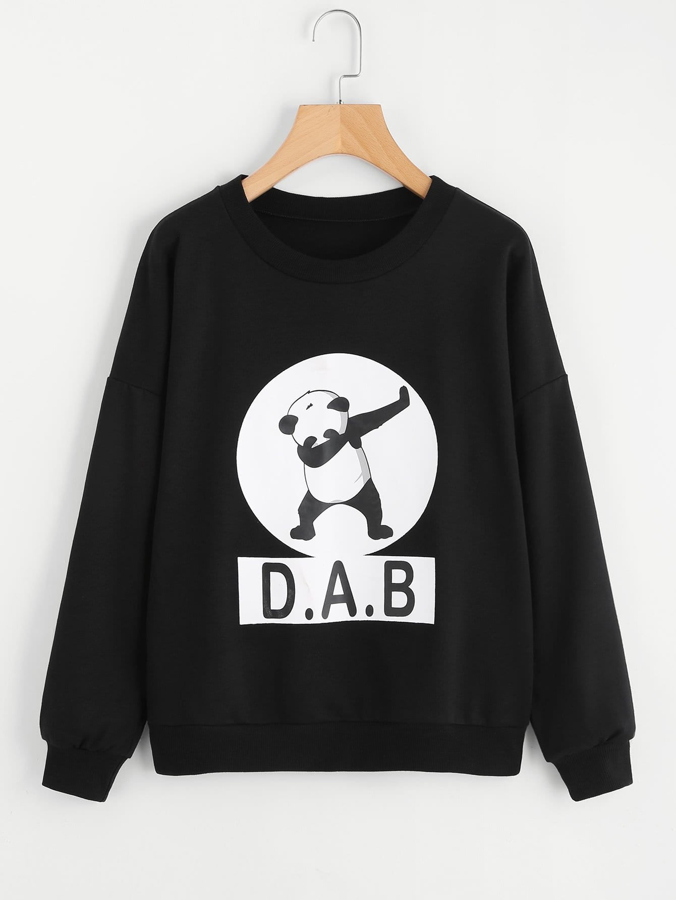 Dabbing panda pullover sweatshirt