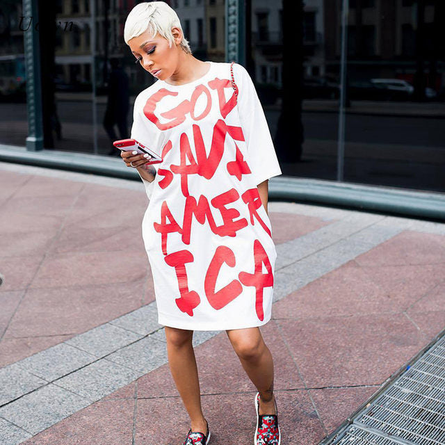 God save America oversize tshirt dress