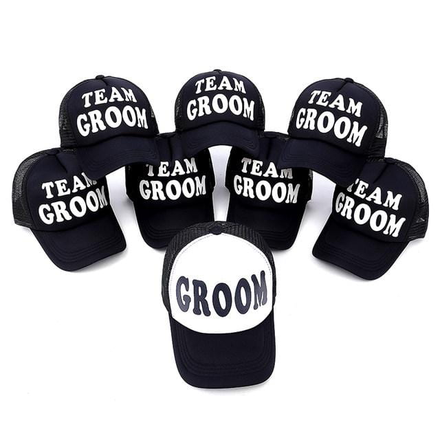 Groom Team groom bachelor party mesh baseball hat