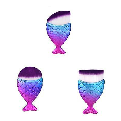 Iconic Beauty 3D Mermaid fish style makeup brush set