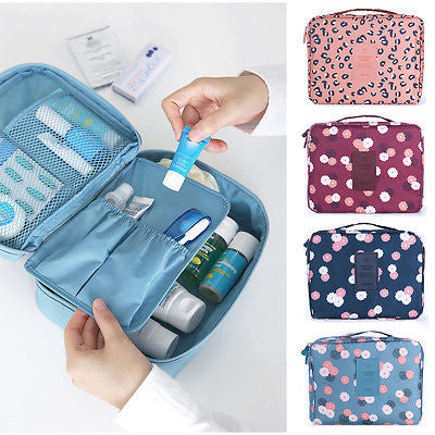 "Iconic beauty" Compact Makeup toiletry travel organizer Bag