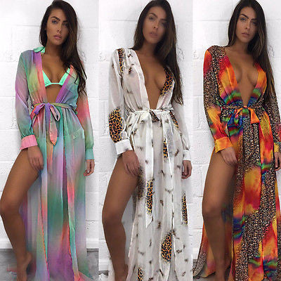 Iconic Diva collection bikini maxi coverup dress