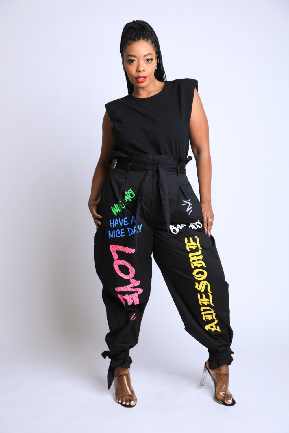 Graffiti Harem Pants