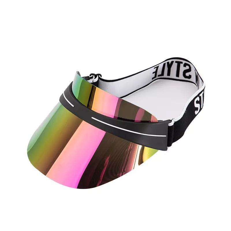 Luxury Reflective letter clear summer vaca fashion visor