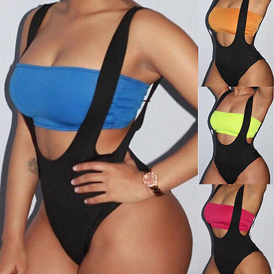 "Seduction" 2 piece suspenders bikini set