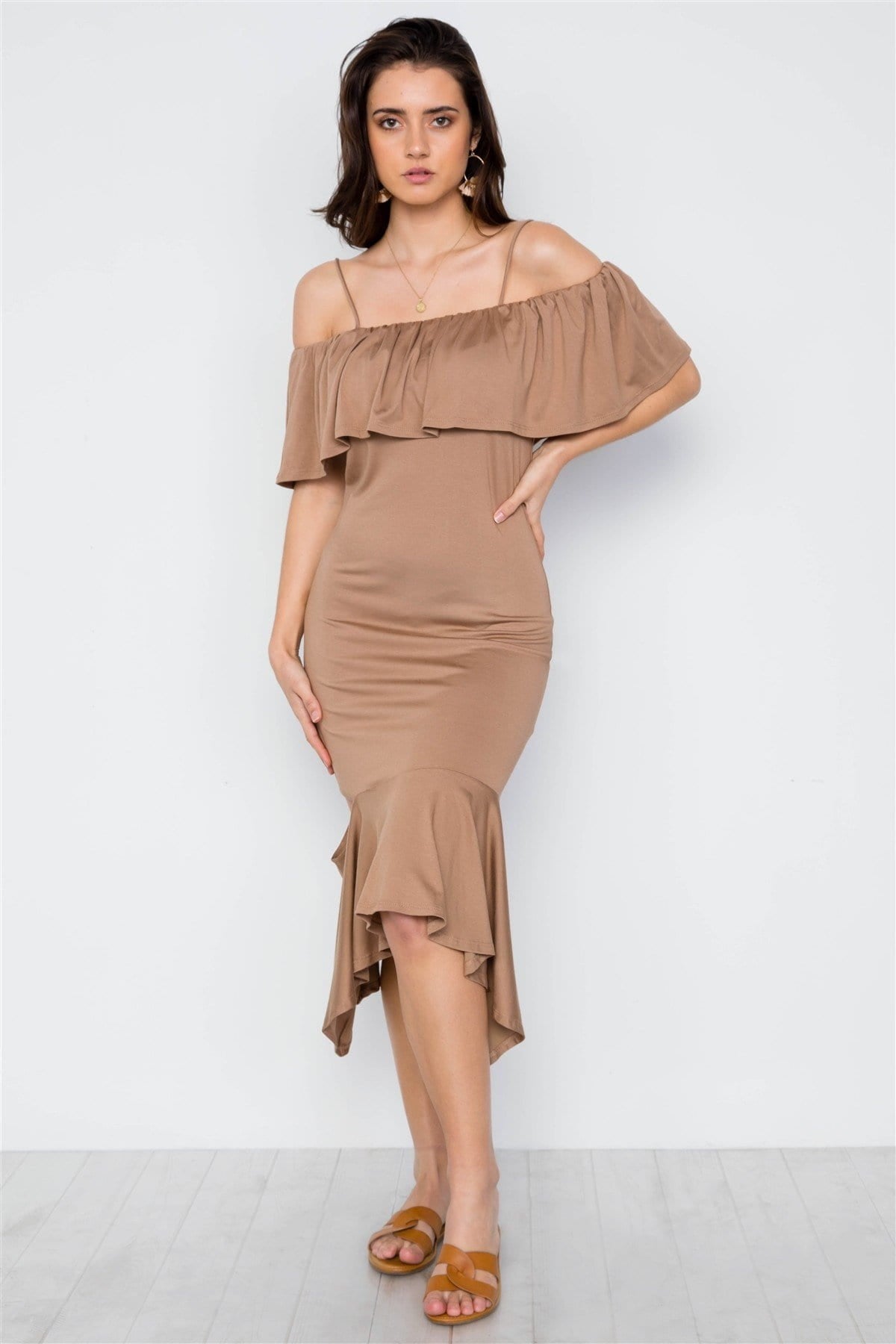 Cami Flounce Cut Out Dress