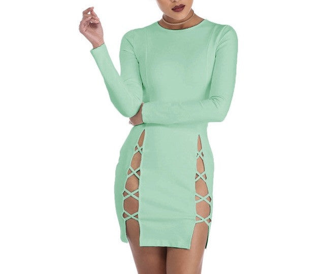 "Vibes" bodycon fashion dress