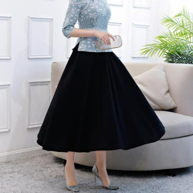 All Matched Thin Signature Cotton Traditional Chinese Style Skirt