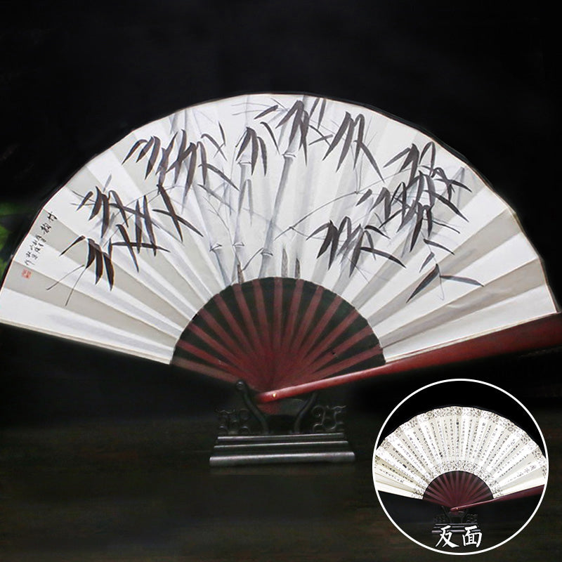 Bamboo Painting Handmade Traditional Chinese Folidng Fan Decorative Fan