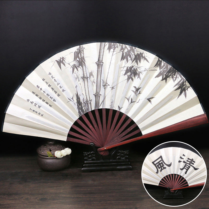 Bamboo Painting Handmade Traditional Chinese Folidng Fan Decorative Fan