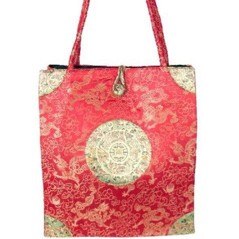 Brocade Square Chinese Hobo Bag