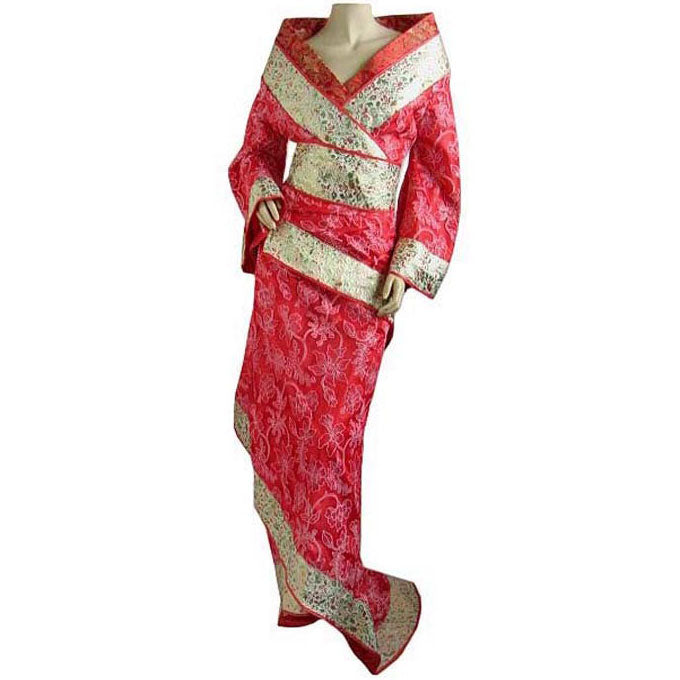 Brocade Taiping Princess Costume of China Tang Dynasty