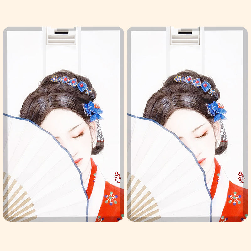 Chinese Ancient Beauty Print Card USB Flash Driver 32GB 64GB