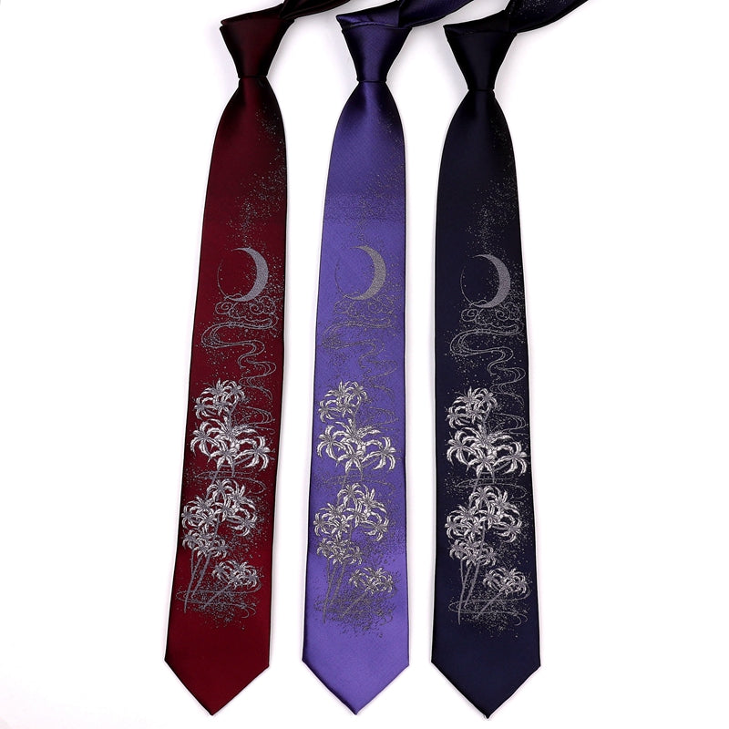 Chrysanthemum Embroidery Oriental Style Gentleman Necktie