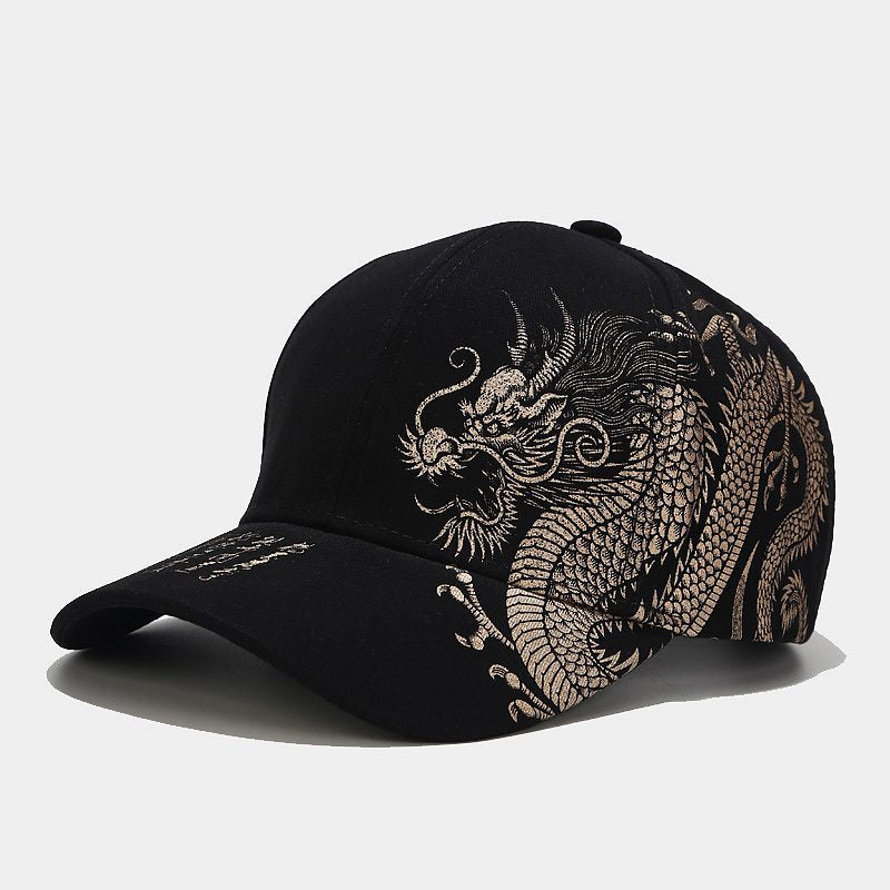 Dragon Embroidery Unisex Oriental Snapback Baseball Cap