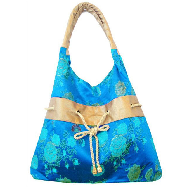 Floral Brocade Chinese Hobo Bag